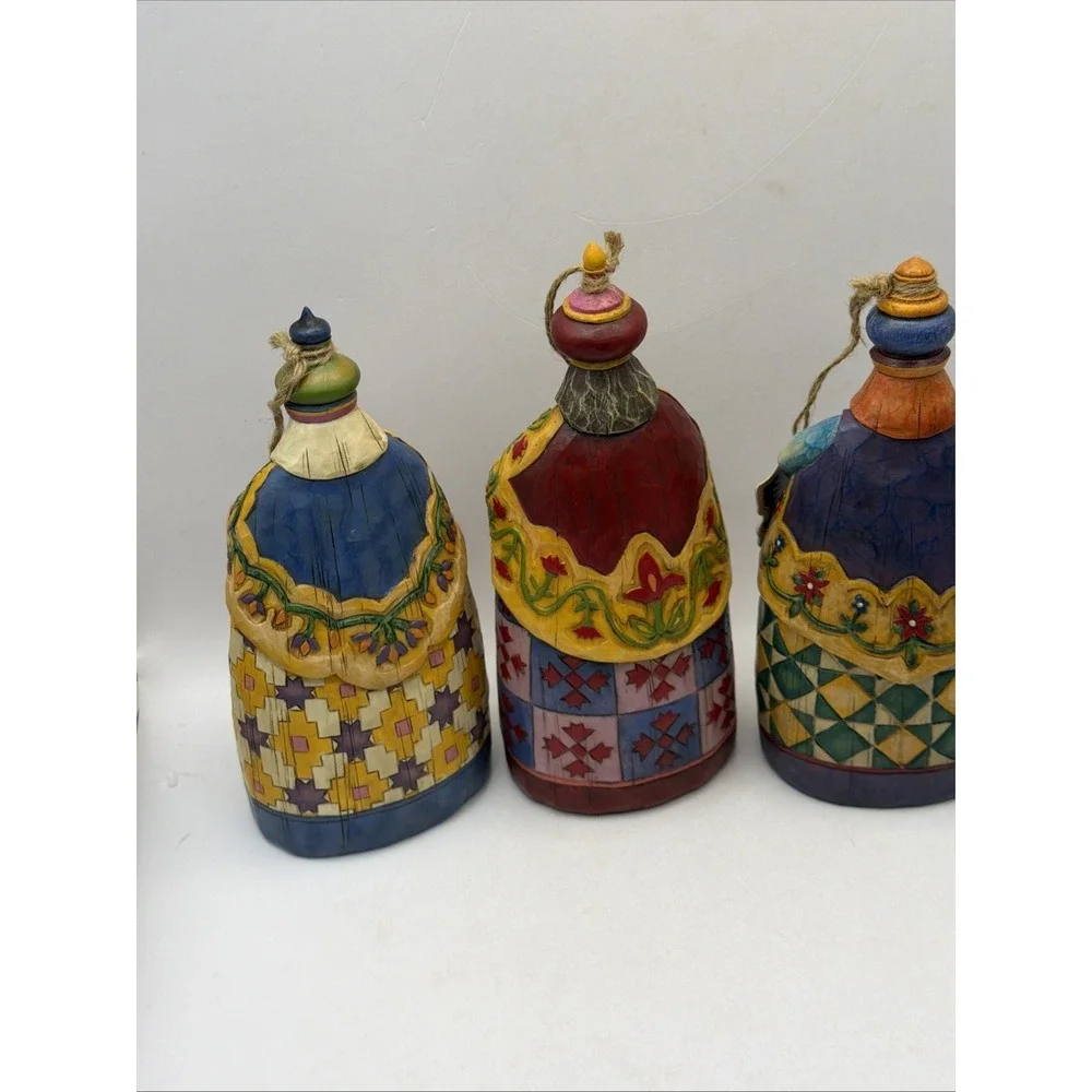 Jim Shore 3 Wisemen Nativity Set Let Every Heart Prepare Him Room NIB 2003